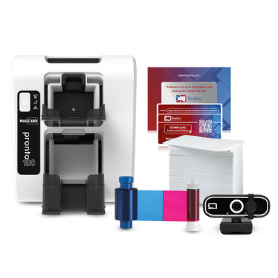 USED - Magicard Pronto 100 ID Card Printer with Bodno Bronze Edition Software