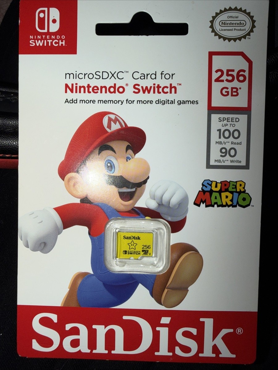 SanDisk 256GB Nintendo Switch Memory Card (SDSQXAO256GATCZN) with