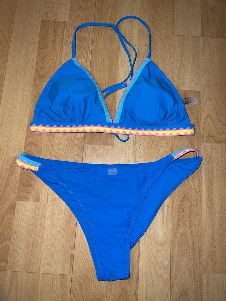 Bikini blau Triangel - Größe L - Neu