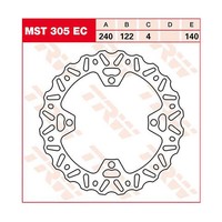 TRW Bremsscheibe Eco Offroad (FüR: Suzuki RM-Z 450 RL41A 07 Hinten )