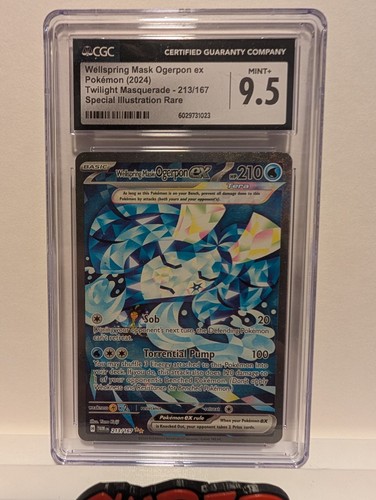 Wellspring Mask Ogerpon ex graded CGC 9.5 for sale on eBay