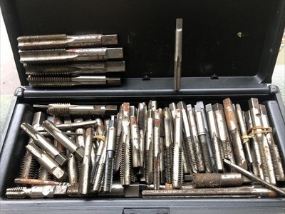 MULTI-PIECE LOT OF MACHINIST PIPE TAP  GTD NF NC HS ASSORTED TAPS SAE