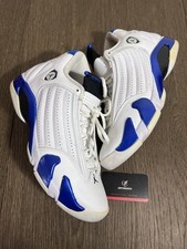 Talla 9.5 - Nike Air Jordan 14 XIV Retro Hyper Royal Blue Blanco (487471-104) 2020