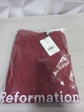 Reformation NAIRA DRESS Size 6 Color RUBIES