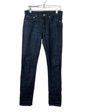 APC Petit New Standard Slim Straight Jeans Selvedge Denim Button Fly Sz 28