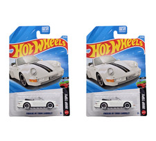 2026 Hot Wheels Porsche 911 Turbo Cabriolet 52 White - Set Of 2