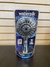 Waterpik PowerSpray 6-Spray Hand Held Showerhead in Chrome VMH-663ME