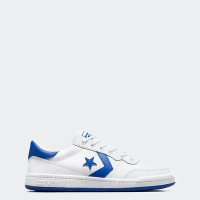 CONVERSE FASTBREAK PRO LEATHER LOW SNEAKERS MEN SHOES WHITE/BLUE SIZE 12 NEW