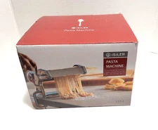 iSiLER Pasta Maker Machine Manual Pasta Roller Table Top Gourmet Metal W/ Clamp