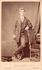 CDV Card Named Man Studio Photograph Andrews Swansea