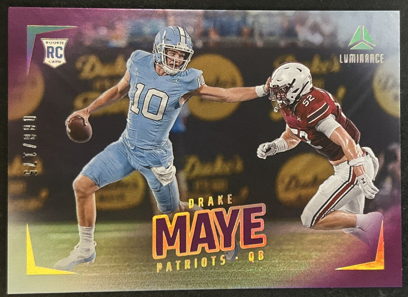 2024 Panini Luminance - Drake Maye #177 New England Patriots - RC Purple /175