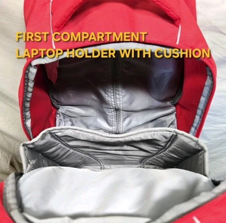 Mochila y cojín High Sierra Travelers ruedas rodantes compartimento para computadora portátil rojo Foto 4 de 4