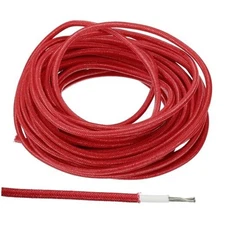  32.8Ft Electronic Wire, -30 to 200 Degrees Celsius Insulated High 9AWG Red