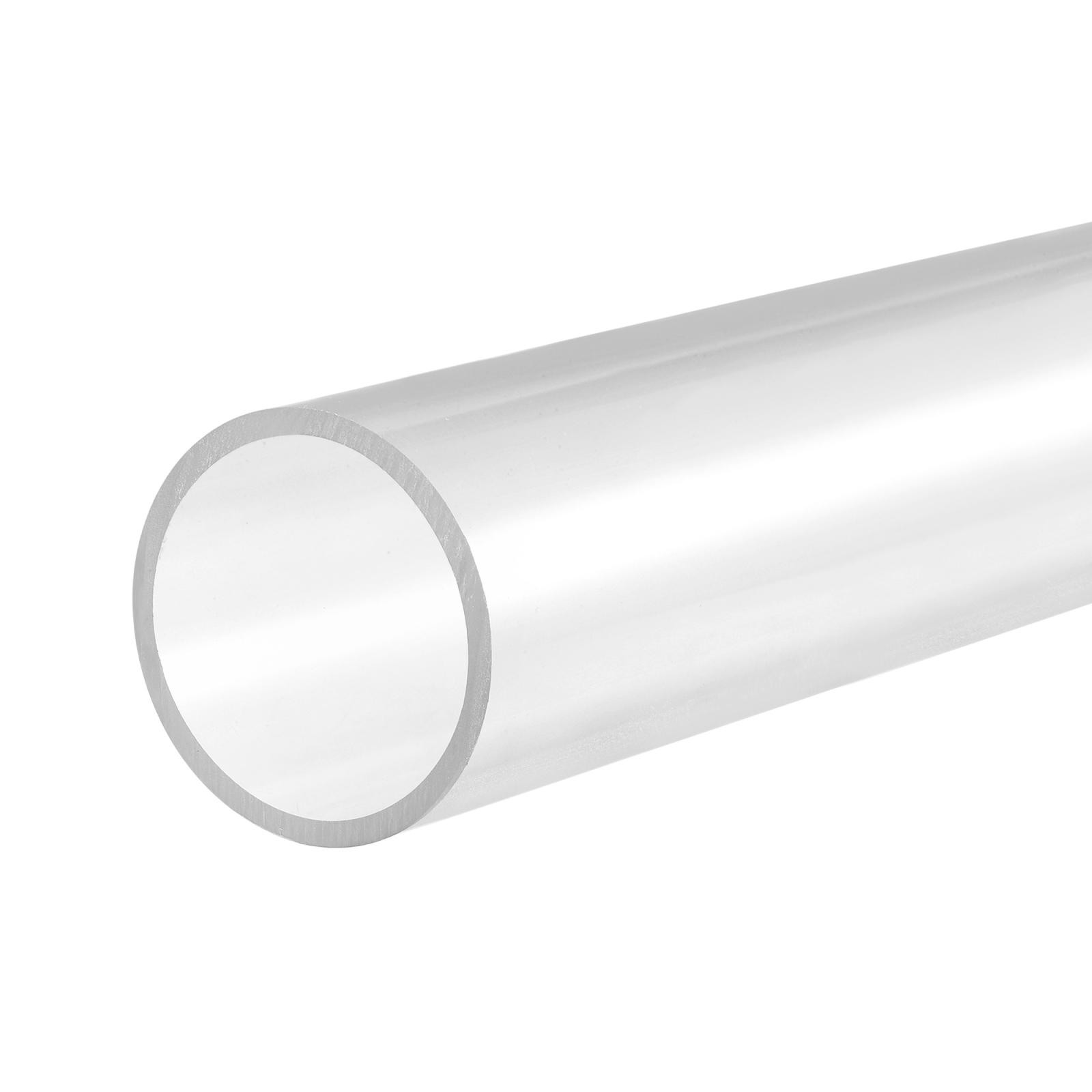 PVC Rigido Rotondo Tubo 55mm ID 63mm OD 0.3 m Trasparente Alto Trasparenza