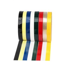 Dry Erase Tape Whiteboard Pinstripe Tape - 8 Multi-Color Vinyl Tape for Gym F...