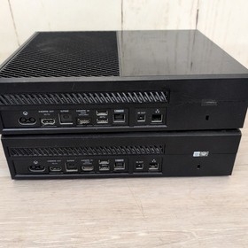 Lot Of 2 Broken Microsoft 1540 Xbox One Black Consoles Only - For Parts/Repair