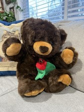 VINTAGE JC PENNY HOLIDAY COLLECTION TEDDY BEAR PLUSH with mittens