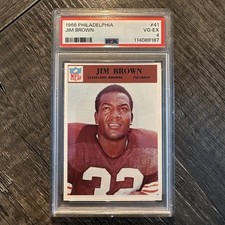 Jim Brown 1966 Philadelphia #41 Base PSA 4 Browns