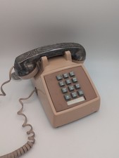 Vtg Rare  Silver Ornate Bell Western Electric Retro 60s Desk Push Button Phone 