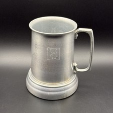 Vintage Playboy Metal Stein Mug Clear Bottom Beer Glass Drinkware Barware