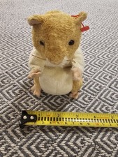 Vintage 2000 Ty Beanie Babies Pellet White Brown Hamster Plush Stuffed Animal