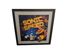 Sonic the Hedgehog Sonic Speed 3D Shadow Box arte de pared enmarcado SEGA Pop Creations