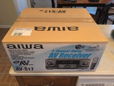 StereoAV Receiver Aiwa AV-S17 Works - HI-FI Stereo Tested Open Box W/Scratch