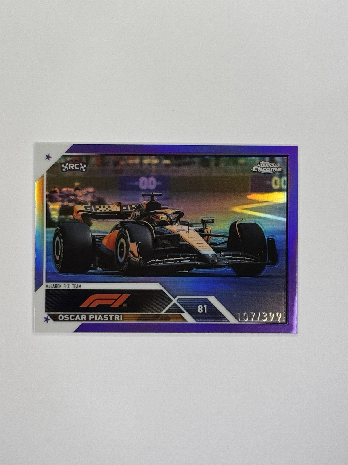 Oscar Piastri trading card