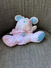 Fisher Price Puffalump Baby Puppy Bear Mouse Pink Blue Rattle Nice