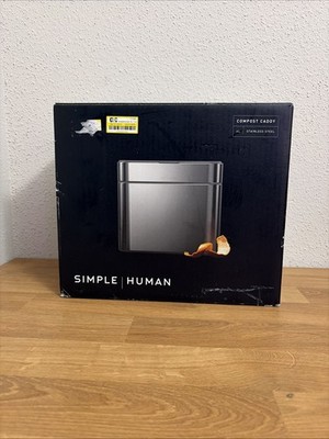 simplehuman 4L Compost Caddy Bin with Magnetic Docking New