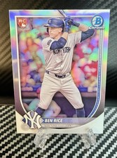 Ben Rice 2025 Bowman Chrome Red Redemption Rookie Refractor + Bonus Holo Foil