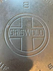 Griswold # 8 Catalogue 704 A Large Block Logo 1920s Cast Iron Skillet Restored