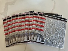 Gray Plastic Self-Adhesive Wall Tiles 12" x 12" Kitchen and Bath -Lot Of 10