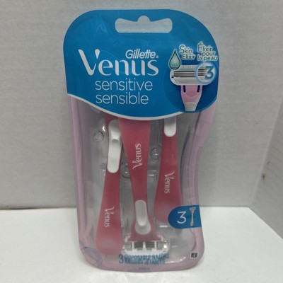 Gillette Venus Women's Disposable Razor - Pink 3 Count NEW!