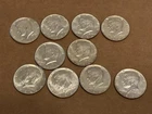 1964  (90% SILVER)  KENNEDY HALF DOLLARS - LOT OF 10 COINS - Lot #5 From Bag
