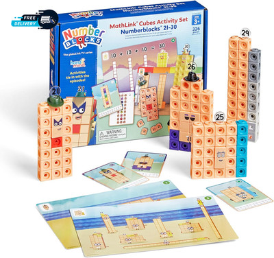 Mathlink Cubes Numberblocks 21-30 Activity Set 20 Preschool Learning Activities