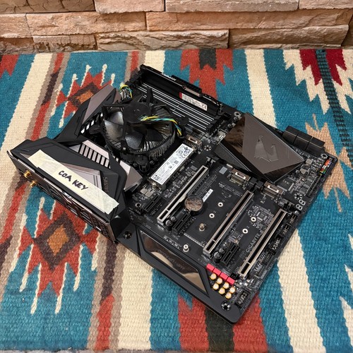 GIGABYTE AORUS Z390 ULTRA Wifi ARGB Motherboard Combo! i5-9400 16GB 256SSD Win11