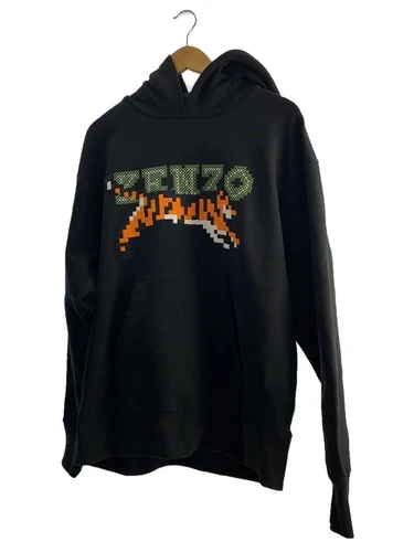 Felpa con cappuccio KENZO M cotone nero FD55SW5014ME usata