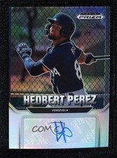 2022 Panini Prizm Draft Picks Auto Hedbert Perez #AU-HP Auto 0w8