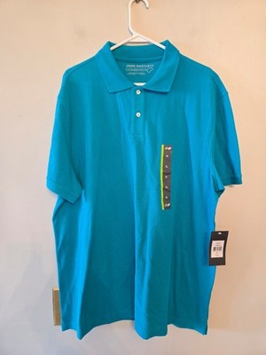 John Bartlett Consensus Polo Shirt Mens Size xl Short Sleeve teal blue