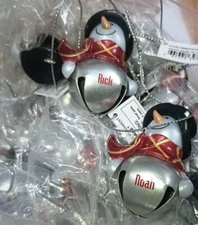 Ganz Snowman JINGLE Bells Ornament Choose Personalized Names Discount  Multiples