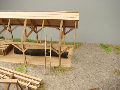 Kartonmodell Holzlager 1:96 Shipyard
