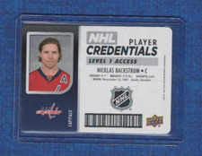 2017-18 Upper Deck MVP NHL Player Credentials Level 1 # NHL-NB Nicklas Backstrom