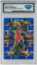 2023-24 Panini Select AMEN THOMPSON #96 Blue Cracked Ice 💎 DSG 9.5 Mint+