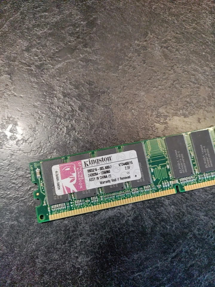 Kingston 1GB PC2100 DDR-266MHz CL2.5 DIMM ( KTD4400/1G 9905193-156.A00LF ) REF - Image 2 of 2