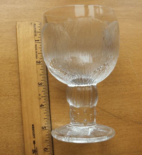 Pioni (Peony) 4 wine goblets~Oiva Toikka~Nuutjärvi~Finland~littalia~1970s - Picture 2 of 4