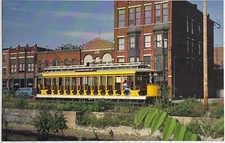 Vintage Lowell National Historic Park Trolley Postcards Railway Train Lot of 2