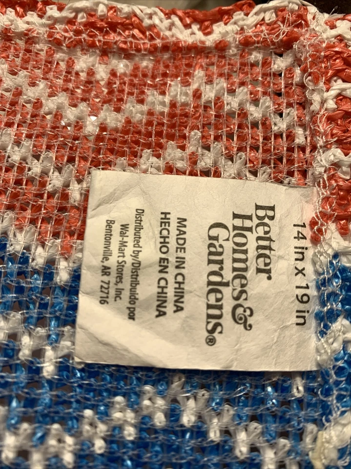 Placemats multicolor plastic Chevron Look Better Homes And Garden 14 X 19 Set 4 - Image 4 of 4