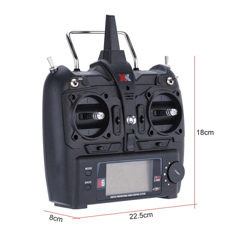 Wltoys XK X6 Transmitter for K100 K110 K123 K124 RC Helicopter Remote Controller - Image 4 of 4