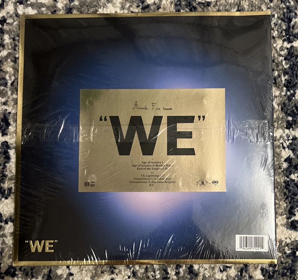 ARCADE FIRE "WE" 2 LP Black Vinyl Gatefold Gold Foil Sleeve Edition New Sealed - Image 4 of 4